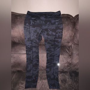 Grey camo lululemon fast and frees